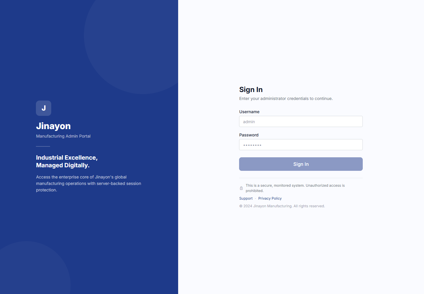 Login Page