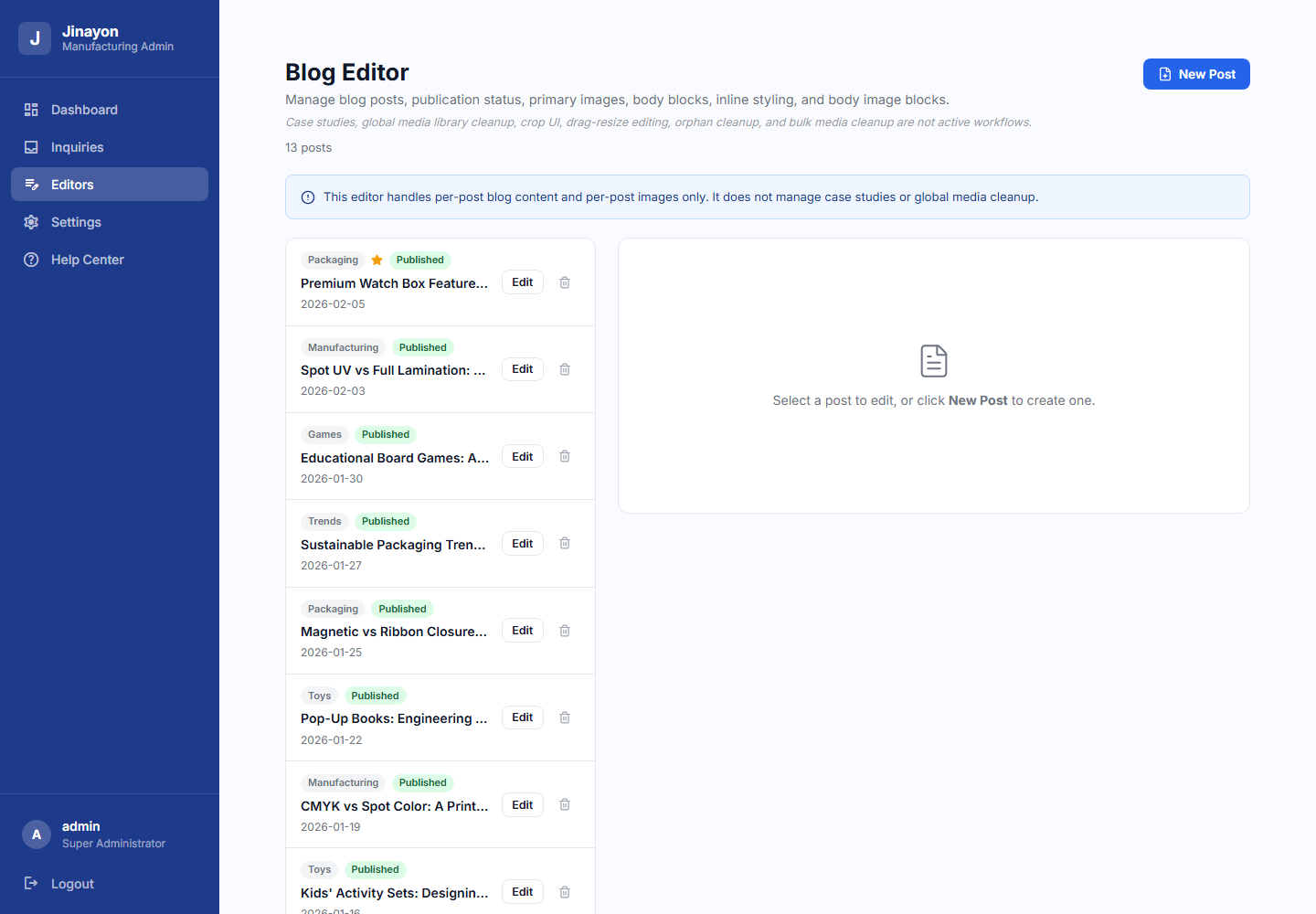 Blog Editor