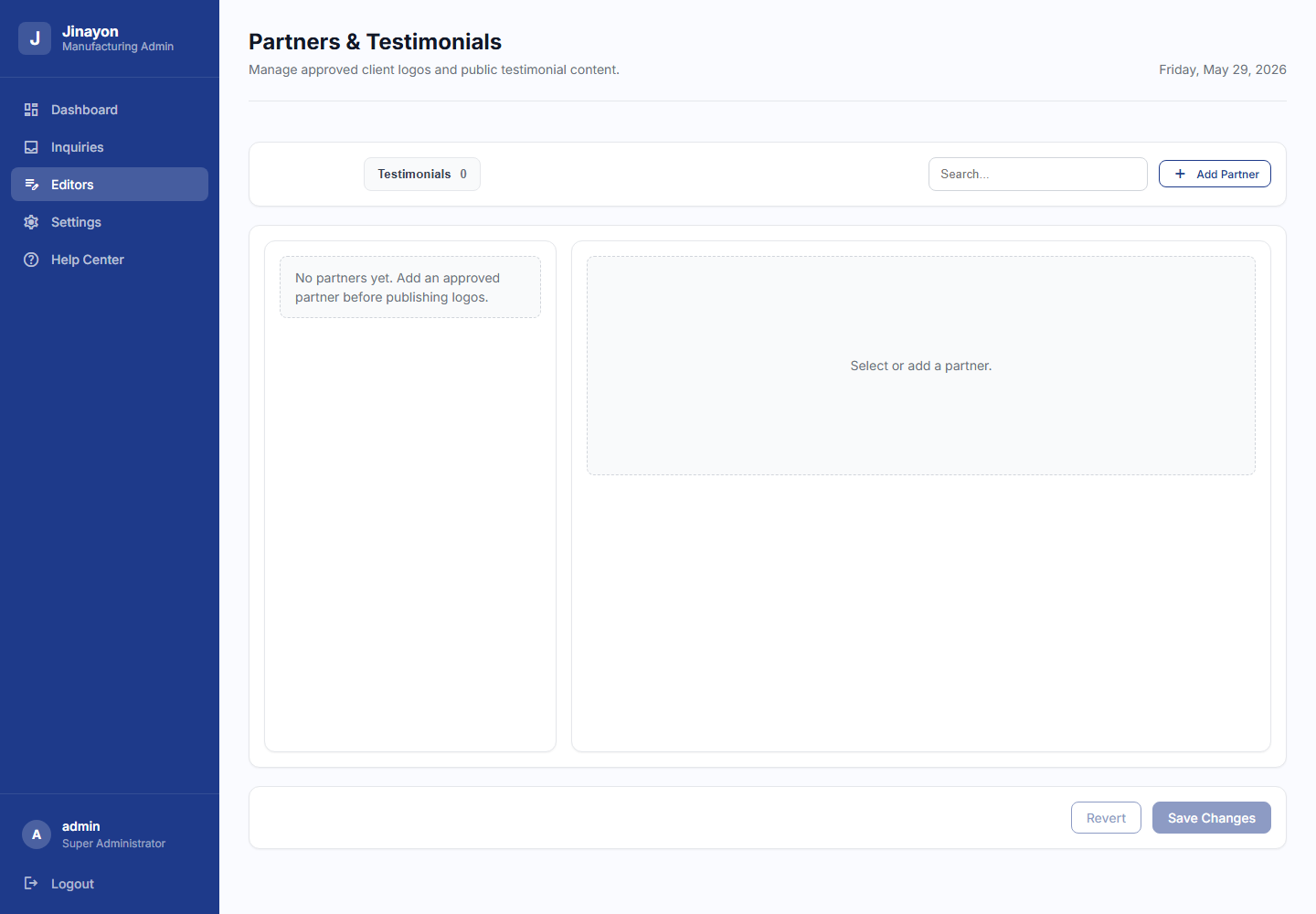 Partners And Testimonials