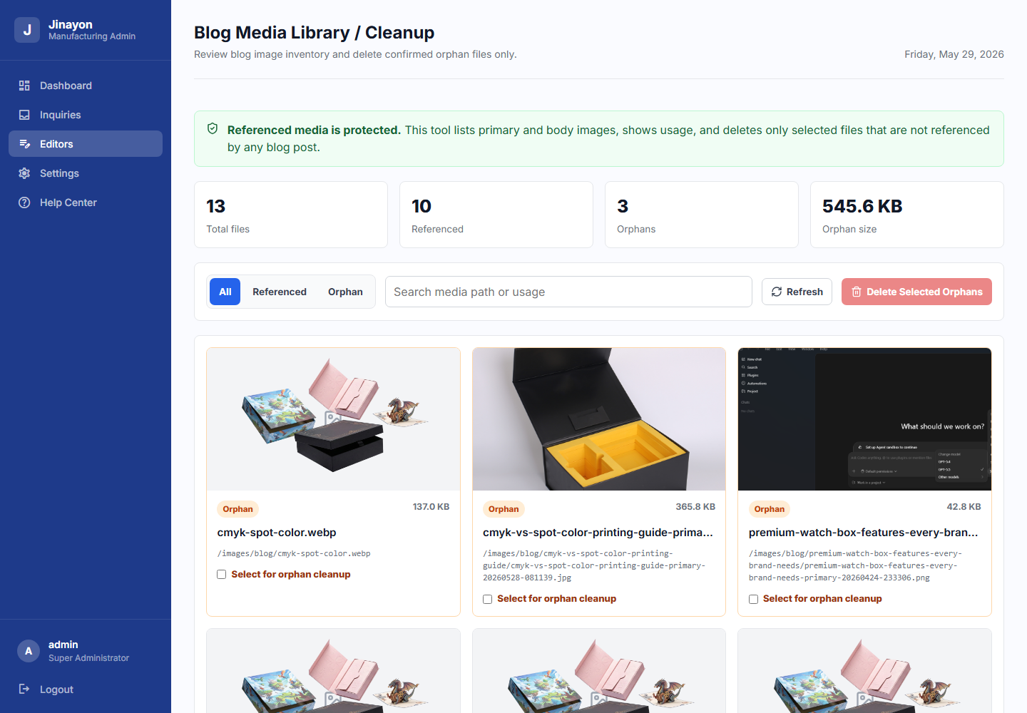 Blog Media Library